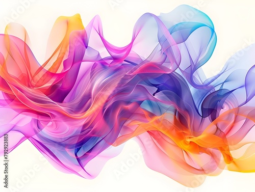 Stunning SVG Design Abstract Geometric Shapes in Vibrant Neon Colors with Fluid Motion Effects