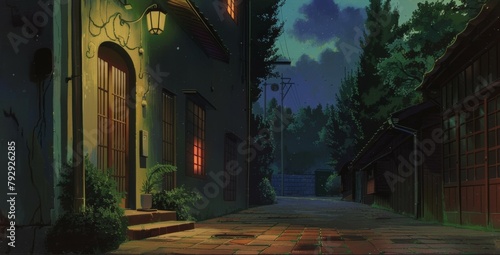 Evocative Anime Backgrounds: A Collection of Classic & Vintage Scenes