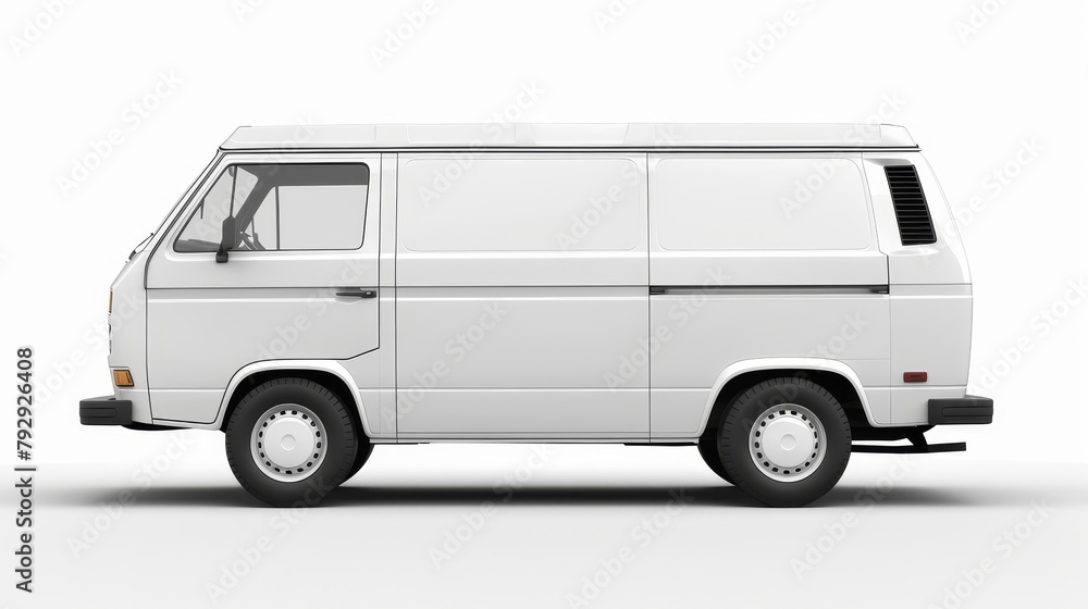 Background of a white van