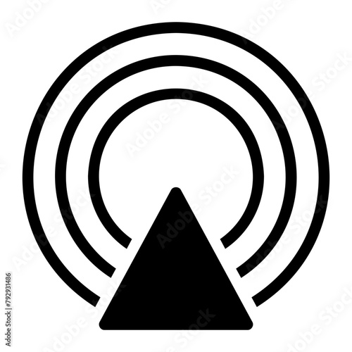 Broadcast glyph icon