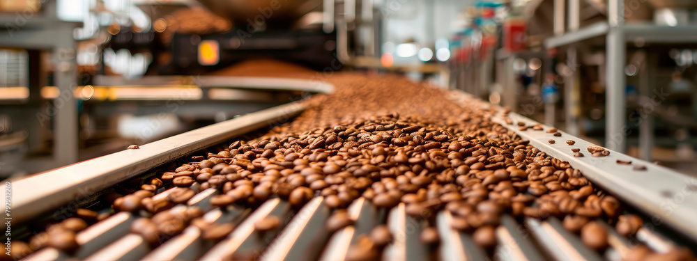 coffee beans in the factory industry. Selective focus. coffee beans in the factory industry. Selective focus.