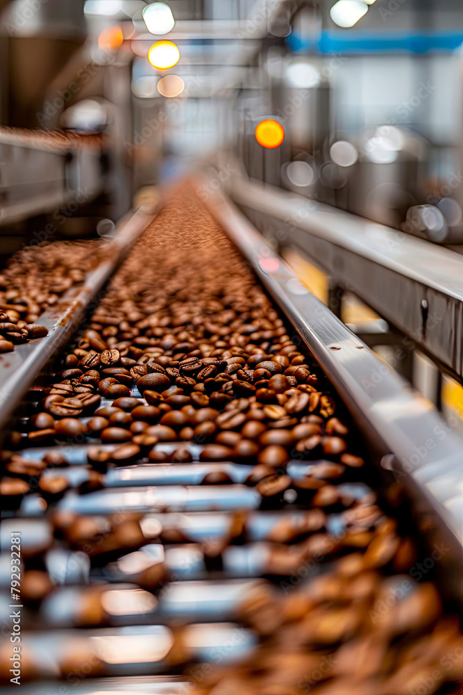 coffee beans in the factory industry. Selective focus. coffee beans in the factory industry. Selective focus.