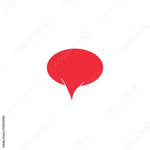 Speech bubble icon vector illustration