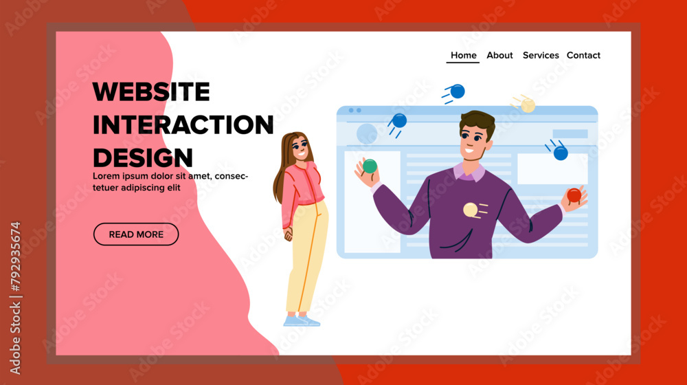 navigation website interaction design vector. usability accessibility, mobile prototype, wireframe animation navigation website interaction design web flat cartoon illustration navigation website interaction design vector. usability accessibility, mobile prototype, wireframe animation navigation website interaction design web flat cartoon illustration