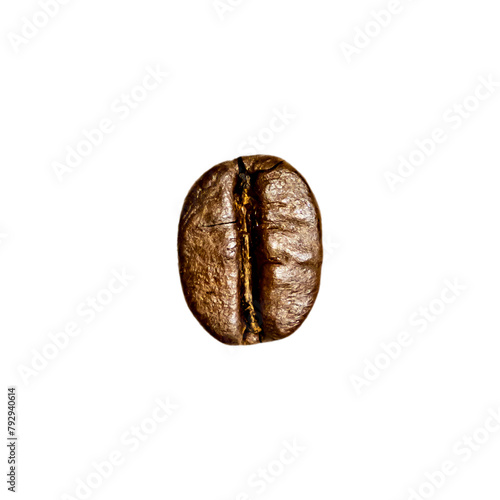Roasted coffee bean. Isolate on a white background.