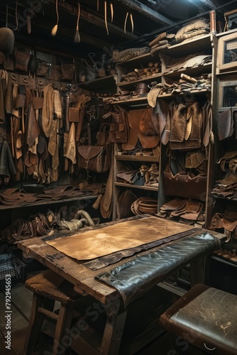 Leatherworking Studio: Craftsmanship in Transforming Hides on Display