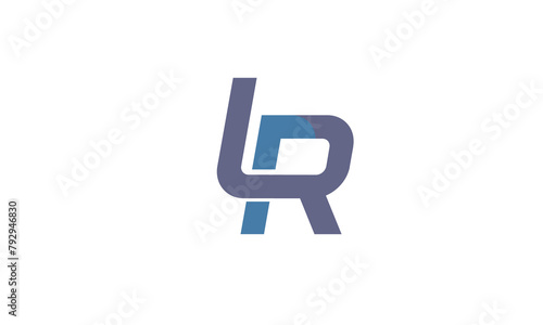 Alphabet letters Initials Monogram logo LR, RL, L and R