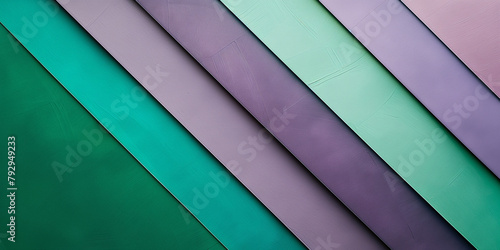 Grafische breite Streifen mit lila und grünen Farben für Webdesign und Druck photo