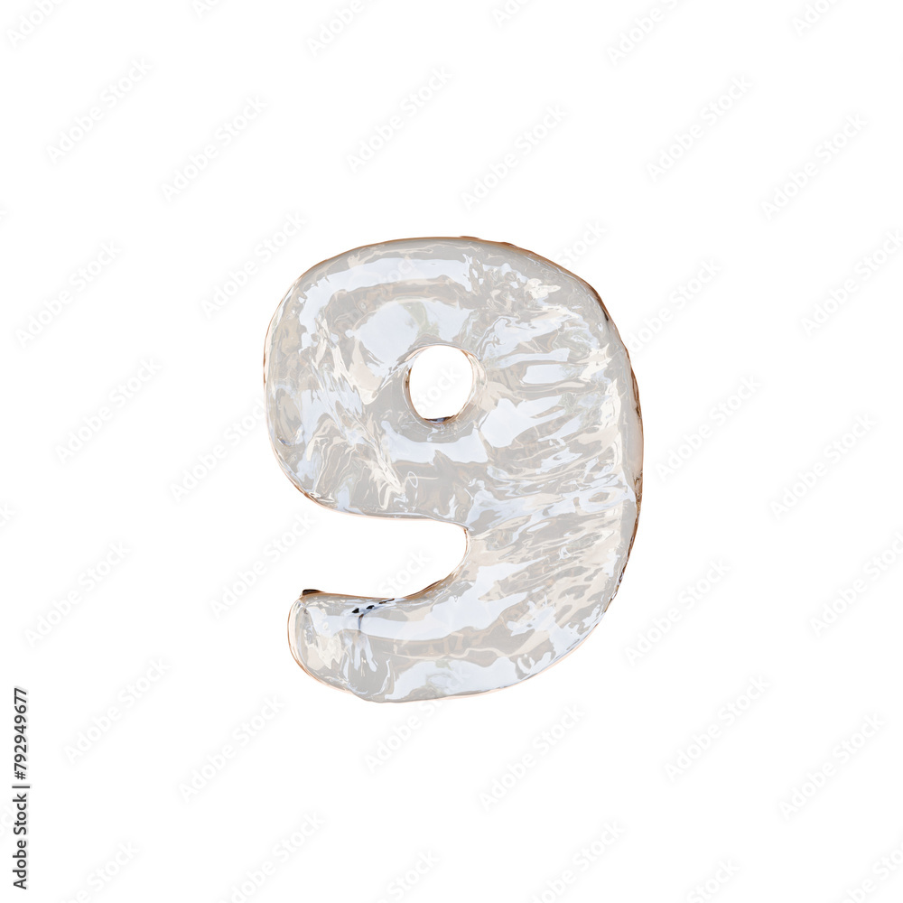 Glass Ice Watter 3D Alphabet PNG Letters Glass Ice Watter 3D Alphabet PNG Letters