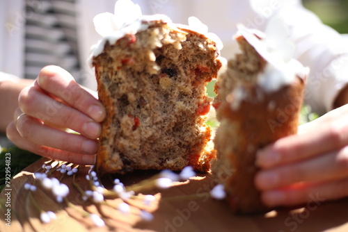 Easter in Ukraine. Easter cake