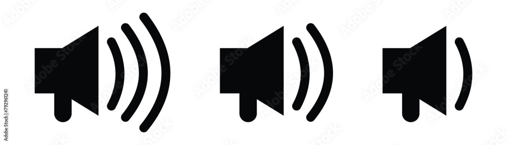 Megaphone icon set vector illustration. Megaphone icon set vector illustration.