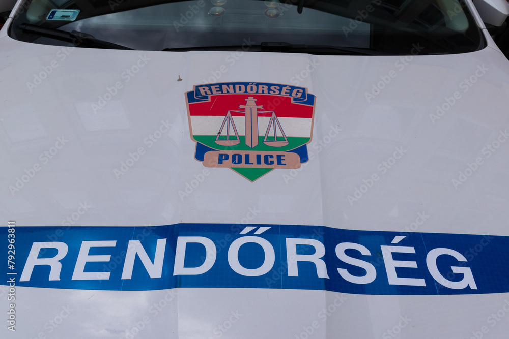 Fototapeta premium hungarian police car