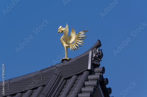 A phoenix created to pray for peace, Uji, Kyoto Prefecture.