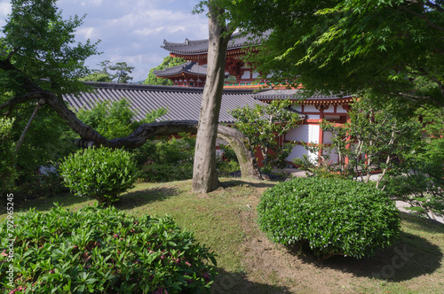 Japanese garden in a temple, Fushimi Ward, Kyoto City.