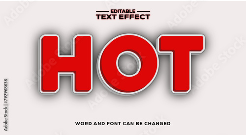 HOT 3d text effect