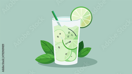 A light and refreshing summer libation crafted with a handselected gin mixed with a homemade cucumber and mint syrup and finished off with a splash of.