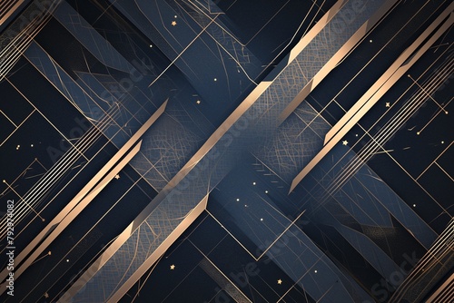 abstract modern black and gold pattern design background