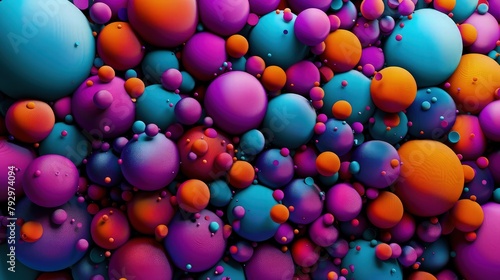 Colorful bubble wallpaper.
