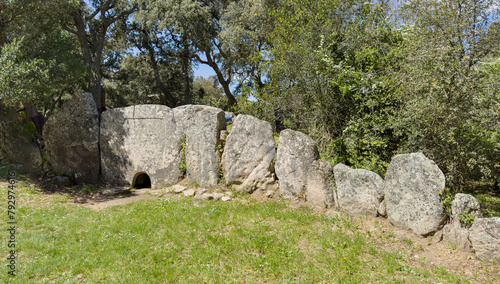 Tomb of the Giants of Pascaredda in Calangianus in northern Sardinia