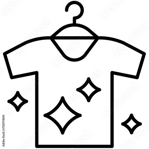 Laundry Black Outline Icon Pack