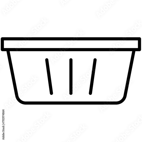 Laundry Black Outline Icon Pack