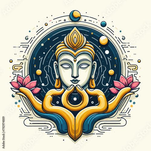 abstract painting karma vector