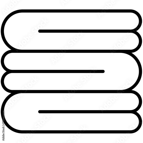 Laundry Black Outline Icon Pack