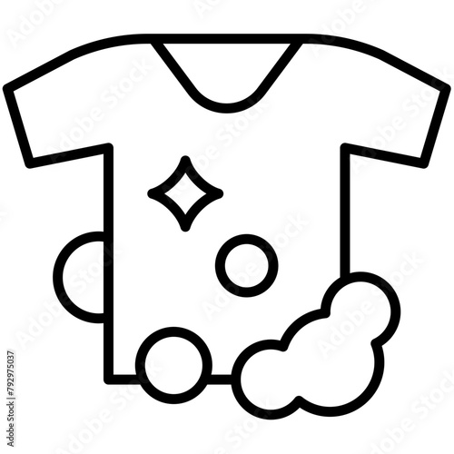 Laundry Black Outline Icon Pack