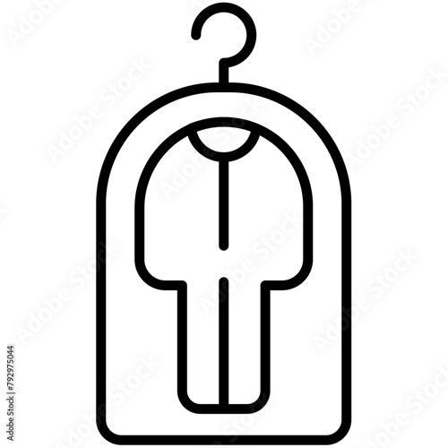 Laundry Black Outline Icon Pack