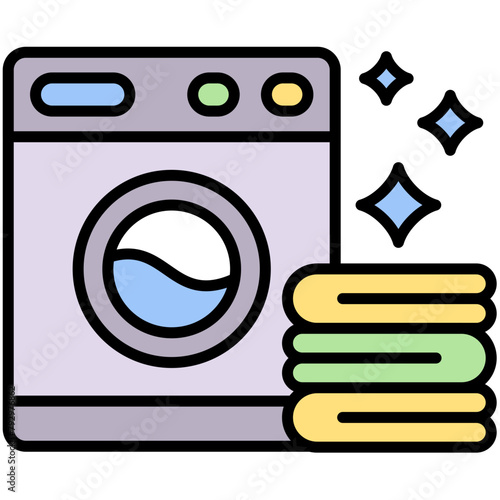 Laundry Colored Icon Pack