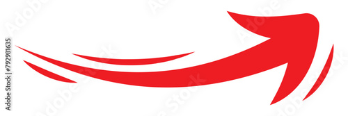 Hand painted arrow drawn. arrow vector design illustration isolated on white background. 