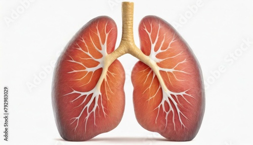 Pulmones humanos vistos desde adentro photo