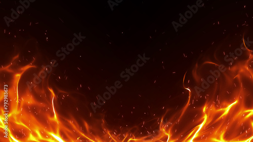 炎の背景