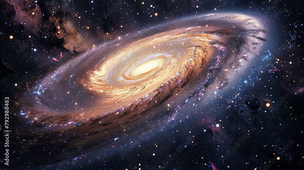 Hyperreal Galaxy A Beautiful and Impressive Spectacle