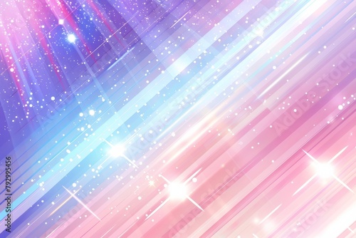 Abstract background with colorful stripes and glowing stars  pastel pink  purple and blue color palette Generative AI