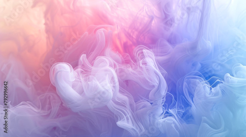 Colorful rainbow color smoke, abstract wave of colorful smoke steam background.