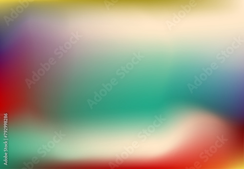 Yellow mauve orange blue smooth spots wallpaper. Red beige indigo orchid background print for label cover packaging cards advertisement flyer. Ochre azure jade pink violet stripes gradient banner. 