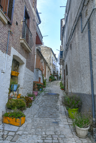 A street in Orsara di Puglia, a medieval village in the province of Foggia in Italy. photo
