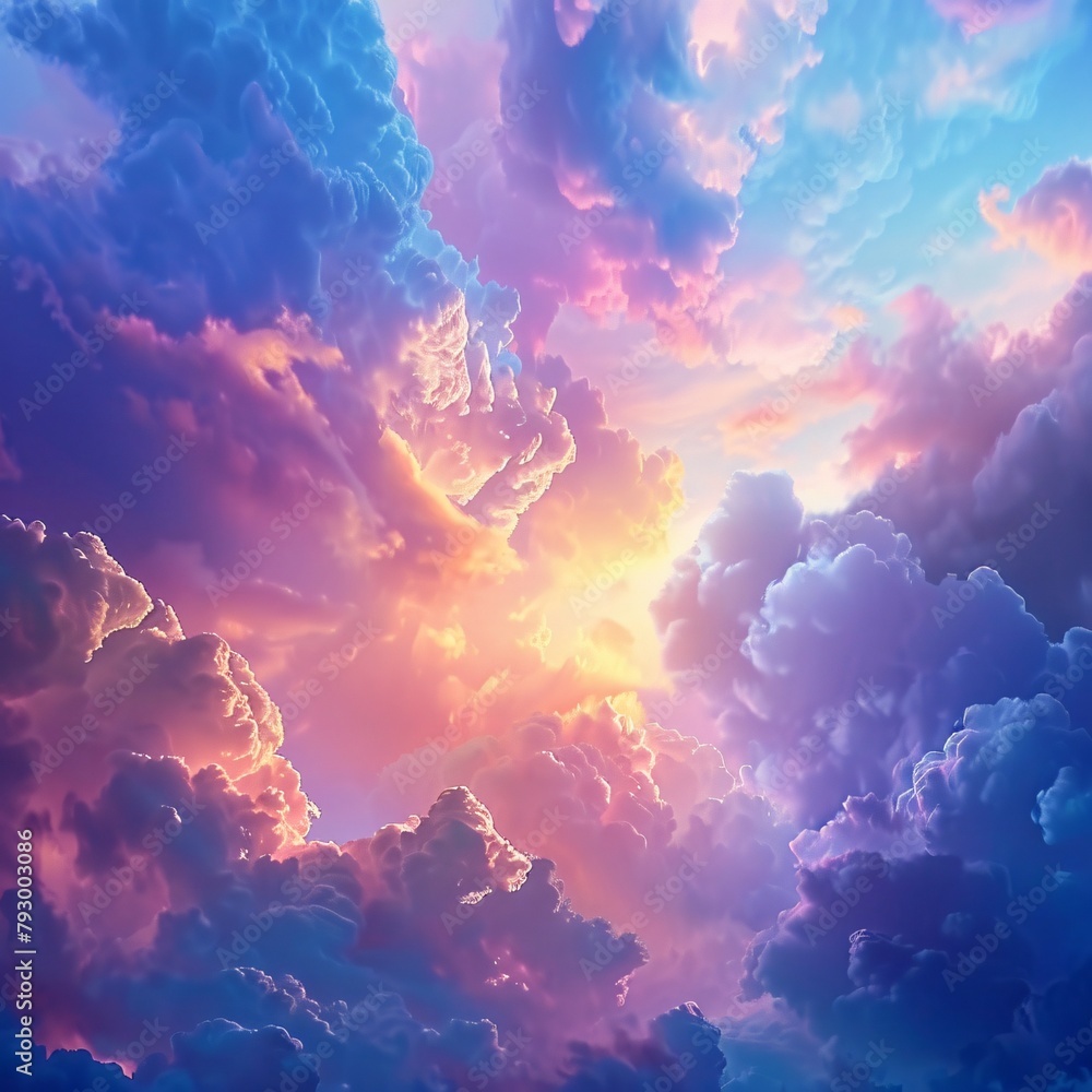 Surreal Sky Dance Colorful Clouds Spinning in a Hypnotic Cinemagraph Ultra HD Quality