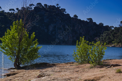 lake, mountains, view, landscape, spring, nature, water, sunny, © Piotr