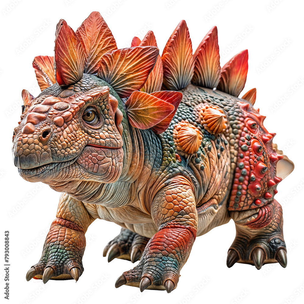 Spiked Dinosaur with Tail Club on Transparent Backdrop for Educational Content, Themed Entertainment, Poster, Sticker, School Project, Illustration Spiked Dinosaur with Tail Club on Transparent Backdrop for Educational Content, Themed Entertainment, Poster, Sticker, School Project, Illustration