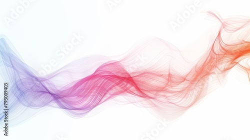 energy colored fibers, white background, simple, modern, graphic, colorful, multicolored, Generative Ai
