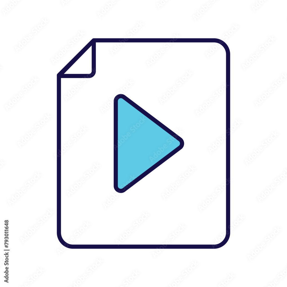 video file icon with white background vector stock illustration video file icon with white background vector stock illustration