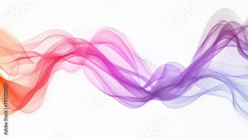 abstract background. Isolated wavy lines on white background.Abstract colorful wave lines background for keynote or presentation design on light backdrop 