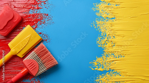 free space on the left corner for title banner with a cleaning of the apartment stock image --no text logo brand --chaos 80 --ar 16:9 --style raw --stylize 250 Job ID: cee7b28b-81fe-4e2c-bf65-919eeb7c photo