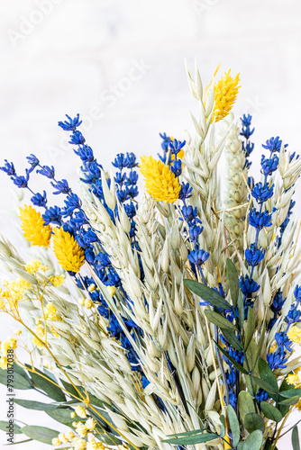 dried colorful flowers ready for decoration