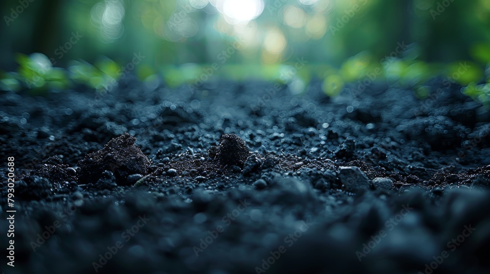 Rich Black Soil Close-up Generative AI Rich Black Soil Close-up Generative AI