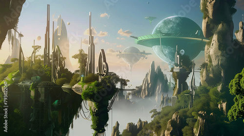 Enchanting fantasy and sci-fi landscapes captivate with alien planets, futuristic cities, enchanted forests, and celestial phenomena, offering escape from reality's constraints