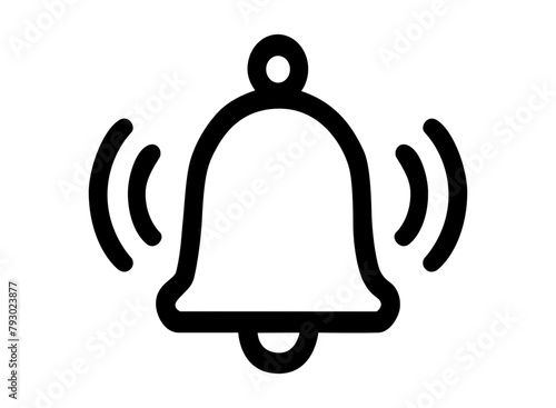BELL ICON. PICTOGRAM NOTIFICATION BELL RINGING, SVG