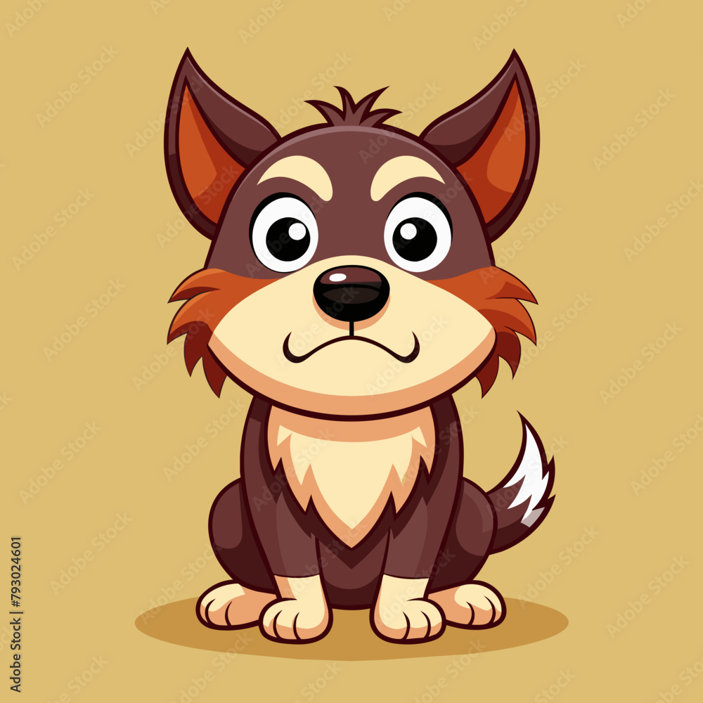 Dog cartoon vector illustration Dog cartoon vector illustration